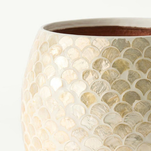 Jarrón Decorativo de Concha Capiz Hecho a Mano de Alta Calidad, el Más Vendido de Fábrica, Artesanía de Conchas, Decoración del Hogar, Jarrón de Nácar Vietnamita - Product Image 2