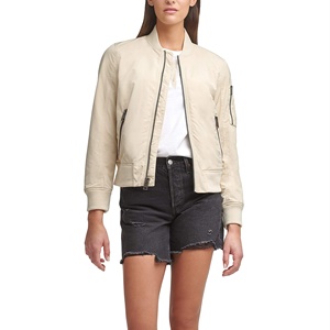 2025 vestes de baseball en satin pour femmes au design personnalisé en gros pour l'hiver et le printemps Bomber mince avec décoration brodée - Product Image 5