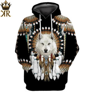 El más nuevo Native Spirit Wolf 3D impreso moda sudaderas con capucha para hombre Sudadera con capucha Unisex pulóver chaqueta Casual Otoño Invierno Tops - Product Image 1
