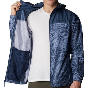Veste de sport coupe-vent pour homme pour le printemps et l'été, veste imperméable à fermeture éclair chaude avec design sans col - Product Image 5