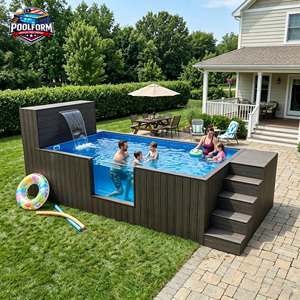 Ready-to-Swim Prefabricated Fiberglass <b>Pool</b> with Smart Filter System for Villa fiberglass <b>pool</b> shell plunge <b>pool</b> - Product Image 6