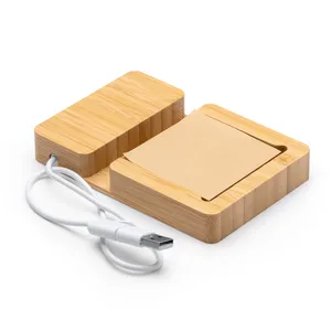 Hub USB in Bambù Cicero, Gadget Promozionale Personalizzato, Accessorio Tecnologico Unico e Personalizzabile - Product Image 1