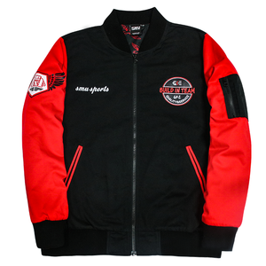 Veste de baseball Letterman personnalisée en gros de bonne qualité Manteau d'hiver en laine Corps en cuir à manches Bomber Varsity Jacket pour hommes - Product Image 4