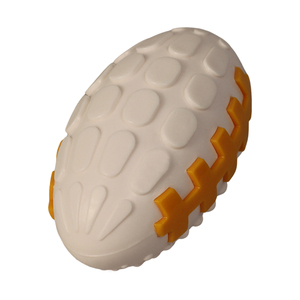 Ballon de rugby en TPR, jouet à mâcher pour chat, ballon dentaire texturé, jouet interactif avec logo personnalisé, usine OEM, normes EN CE ASTM - Product Image 3