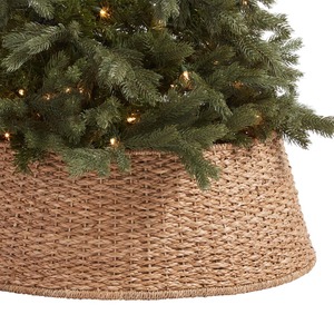 Jupe de sapin de Noël tendance en jonc de mer couleur naturelle, faite à la main, pour décoration intérieure et rangement, vente en gros Vietnam, couleur personnalisée - Product Image 2