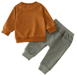 Ensemble de vêtements d'été pour garçon style enfant, tissu polaire décontracté, motif géométrique, service OEM, prix d'usine, installations en gros - Product Image 2