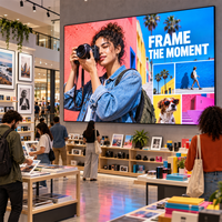 Écran LED d'affichage intérieur personnalisé en couleur P3.076, panneau mural LED, écran publicitaire LED pour les magasins de détail et les galeries