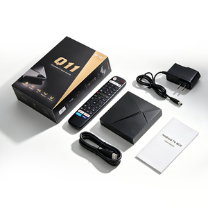 Boîtier TV <span class=keywords><strong>Android</strong></span> 14.0 Q11 S905X4 4 Go 32 Go 8K 1000M Gigabit LAN Double Wi-Fi BT Télécommande Widevine L1 Personnalisé 1 pièce MOQ <span class=keywords><strong>Application</strong></span> TV Push Usine - Product Image 6