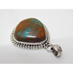 Bijoux en argent sterling 925 faits à la main pendentif cabochon turquoise naturelle cadeau pour filles et femmes - Product Image 4