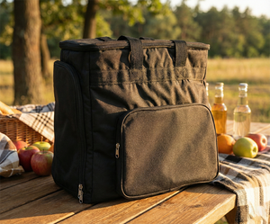 Sac de toilettage équestre Oxford noir, 4 à 6 compartiments, résistant à l'eau, écologique, durable, réutilisable, avec fermeture éclair, sac de rangement pour écurie - Product Image 3