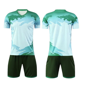 เสื้อฟุตบอลระบายอากาศได้ดีเสื้อฝึกพิมพ์โลโก้แบบซับลิเมชันปรับแต่งได้ - Product Image 3