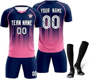 Ensemble d'uniformes de football sportifs en polyester personnalisés pour adultes professionnels Tendance Design à la mode Haute coupe automatisée OEM Été - Product Image 1