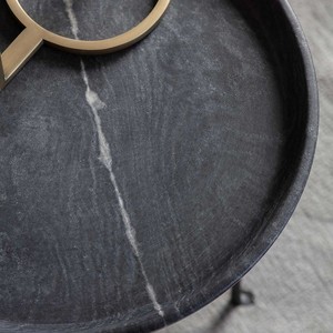 Plateau en marbre noir de forme personnalisée Design écologique le plus vendu pour la décoration de la maison Hôtel Restaurant Bar Ustensiles de cuisine Décoration de table - Product Image 5