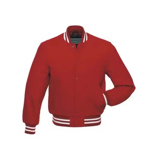 Chaqueta universitaria de Collage de moda de estilo callejero en blanco de calidad superior/parches Allover chaqueta de bombardero al por mayor personalizada hecha a mano - Product Image 1