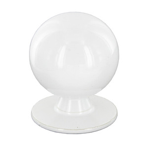 Pomolo Art. 2172 Bianco Misura C Diametro 20 Mm - Product Image 1