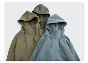 Sudadera con Capucha de Hip Hop para Hombre, Corte Regular, 100% Algodón, Forro Polar Grueso y Resistente para Invierno, Estilo Urbano, Ecológica, con Logotipo Personalizado OEM Digital - Product Image 3
