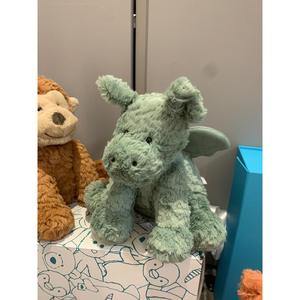 Lindo Peluche de Dragón Verde Ondulado, Súper Suave, con Relleno de Algodón PP, Regalo de Cumpleaños Perfecto para Niños, Unisex, Todas las Edades - Product Image 6