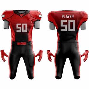 Uniformes de Fútbol Americano Unisex con Diseño de Impresión Digital Personalizado, Tallas Grandes, Secado Rápido, Antibacterianos y Transpirables para Adultos - Product Image 4