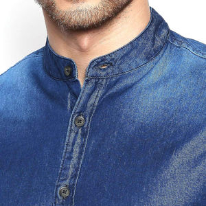 Winter New Style <b>Men's</b> Large Size Denim <b>Shirts</b> Casual Style Fashion Denim <b>Shirt</b> Male Solid Color OEM <b>Men</b> <b>Jeans</b> <b>Shirts</b> - Product Image 5