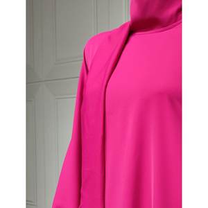 2025 nouveau Style couleur unie manches chauve-souris conception femmes vêtements pour robe Eid personnalisé dames Abaya robe musulmane - Product Image 6