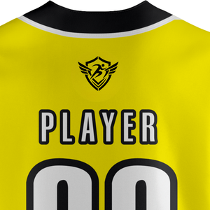 Custom Baseball Jersey <b>Button</b> <b>Up</b> <b>Short</b> <b>Sleeve</b> Team Uniform Gradient Print Breathable Quick Dry Polyester Athletic Sports <b>Shirt</b> - Product Image 6