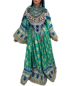 2025 MOQ bajo fabricante profesional transpirable ropa afgana vestidos Kuchi Tribal étnico afgano vestido tradicional para mujeres - Product Image 1