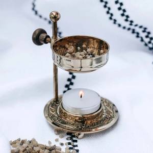 Vente chaude nouveauté brûleur d'encens en laiton pur bol réglable prière parfaite pour la méditation Relaxation Religion brûleur - Product Image 1