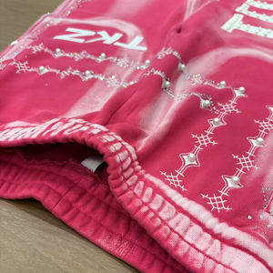 Men's Distressed Acid Sun Wash Set Embroidery Sweatpants Flared Pants Tracksuit Logo <b>Hoodie</b> Sun Faded Joggers DTG <b>Hoodie</b> - Product Image 6