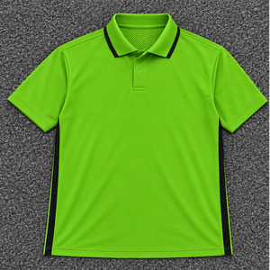 Camiseta de Manga Corta Personalizada para Hombre, de Poliéster y Algodón, Estilo Informal, Transpirable, de Secado Rápido, Tejido de Punto, Color Sólido, Corte Regular - Product Image 1