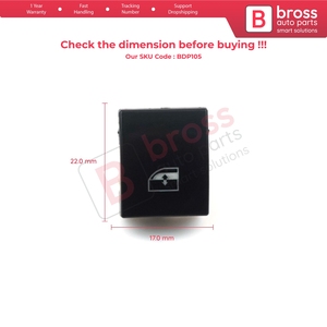 BDP105 1 Pieza Cubierta de Reparación del Botón de Control del Interruptor de Ventana para Astra H Zafira B Tigra B 6240452 - Product Image 5