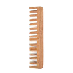 Peine de pelo de madera de melocotón Premium antiestático para mujer, peine de barba de madera de estilo moderno para uso doméstico de salón de dientes finos disponible aquí - Product Image 2
