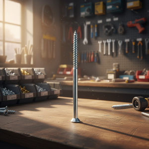 Vis à bois à tête fraisée en acier au carbone de marque PDC, filetage grossier, pointe aiguë, oxyde noir, métrique/pouce, classe 4, haute résistance, bon prix - Product Image 1