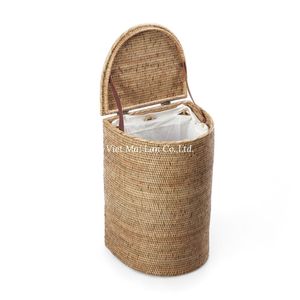 Cesta de Lavandería de Ratán Tejida a Mano, Cesta de Almacenamiento Natural para Ropa y Organización del Hogar - Product Image 2
