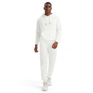 2025 personnalisé Streetwear pantalons de survêtement et sweat à capuche 2 pièces ensemble surdimensionné survêtements unisexe poids lourd ample Fitness porter des ensembles de survêtement - Product Image 3