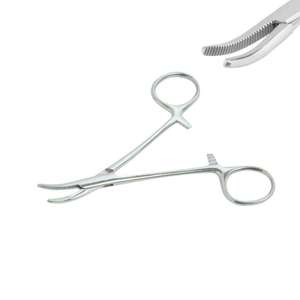Pinzas Halsted-Mosquito de Acero Inoxidable de Alta Calidad, 21 cm, Curvas y Serradas, Instrumentos Quirúrgicos de SurgiRight Instruments - Product Image 1