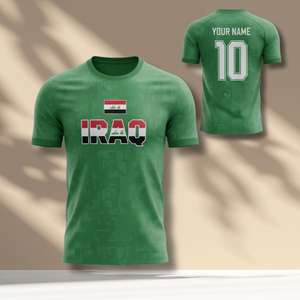Set Maglia da Calcio dell'Iraq Personalizzabile con Nome e Numero 2026 per Abbigliamento Tifosi Coppa del Mondo - Product Image 1