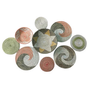 Top design Décor Paniers Muraux En Rotin Suspendus Panier En Bambou Fabriqué À La Main Seagrass Suspendus Paniers Muraux Tissés pour hôtel de villégiature - Product Image 3