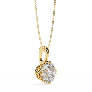 Colgante de Oro de 18k para Mujer con Diamante de Laboratorio Fabuloso, Colgantes y Dijes de Diamantes - Product Image 3