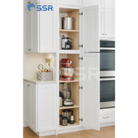 Armoire de garde-manger en bois moderne personnalisé prêt à assembler modèle PC1884 RTA grande armoire de cuisine commande en gros directe en usine approvisionnement