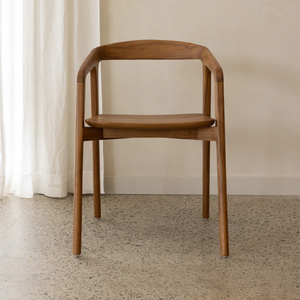 Modern Style Solid <b>Teak</b> Arm <b>Dining</b> <b>Chair</b> for Kitchen Use in Apartment Home Hotel Restaurant Furniture - Product Image 1