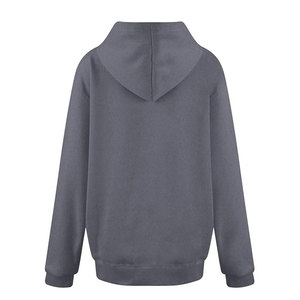 Sudadera con Capucha de Felpa Gruesa para Mujer, Color Sólido, 100% Algodón, Resistente al Viento, Ecológica - Product Image 2