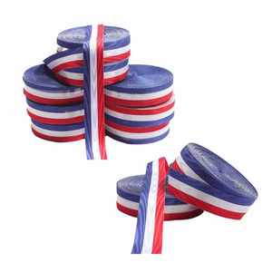 Cintas Medalla Ceremonial Personalizadas Doble Cara Grosgrain 100% Poliéster Reciclado Rainbow Stripe - Product Image 2