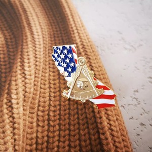 Alfiler de solapa de metal masónico chapado personalizado, insignia esmaltada de pintura personalizada, venta al por mayor, bronce disponible, ronpex - Product Image 5