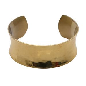 Brazalete de Latón Plateado con Grabado de Texto Personalizado, Elegante Brazalete Abierto para Mujer, Joyería al por Mayor - Product Image 1