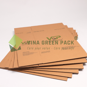 Impresión hecha Material de papel de cartón Proveedor de Vietnam Paquete de Viña verde Embalaje de envío Cajas de precio competitivo con logotipo - Product Image 1