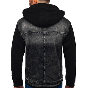 Dernier style à prix réduit Qualité supérieure Coupe parfaite Couleur élégante Professionnel Best-seller Vestes en jean à capuche pour hommes - Product Image 5