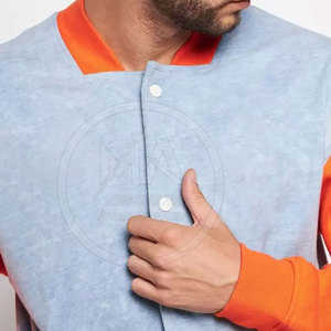 Logo personnalisé Veste d'hiver pour homme de qualité supérieure Style Letterman avec col montant et manches longues Vêtements tendance - Product Image 5