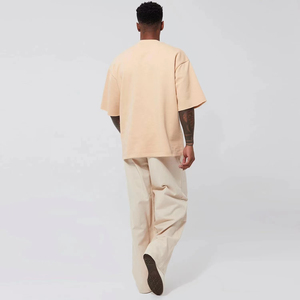 T-shirts décontractés surdimensionnés à épaules tombantes de qualité supérieure 100% coton pour hommes avec logo personnalisé Design respirant à séchage rapide 180g - Product Image 6