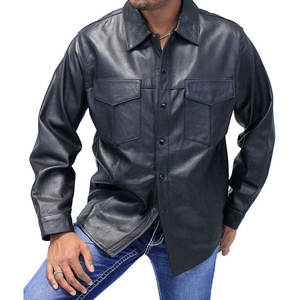Service OEM, chemises en cuir pour hommes à séchage rapide, best-seller, design personnalisé, meilleur prix, chemises en cuir pour hommes - Product Image 1