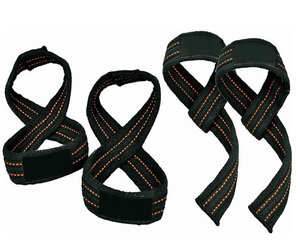 Vente en gros Logo personnalisé Figure huit sangles Figure 8 sangles de protection du poignet sangles poignet réglable ceinture en cuir de gymnastique personnalisée - Product Image 3